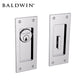 Baldwin Estate - PD006 - Small Santa Monica Pocket Door - Single Cylinder - Polished Chrome - Entrance - Grade 2 - UHS Hardware