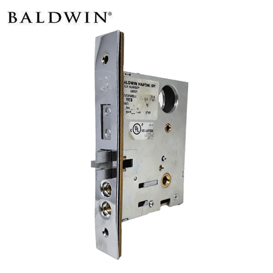 Baldwin - 6020 - Mortise Lock - 2 3/4" Backset - Entrance - Optional Handing - 260 - Polished Chrome