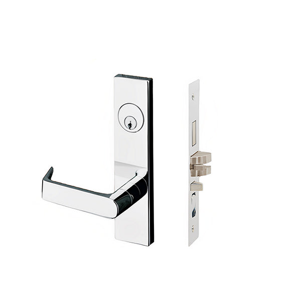 Cal-Royal - NM8080 - NM Series Mortise Lock - Heavy Duty - Storeroom Function - SE Escutcheon - 2 3/4" Backset - Satin Chrome - Fired Rated - Grade 1