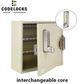CodeLocks - Key Secure Hook Key Cabinet w/ CL2255 - Electronic Lock - Tubular Mortise Latch - Optional Size - Optional Lock Prep - UHS Hardware