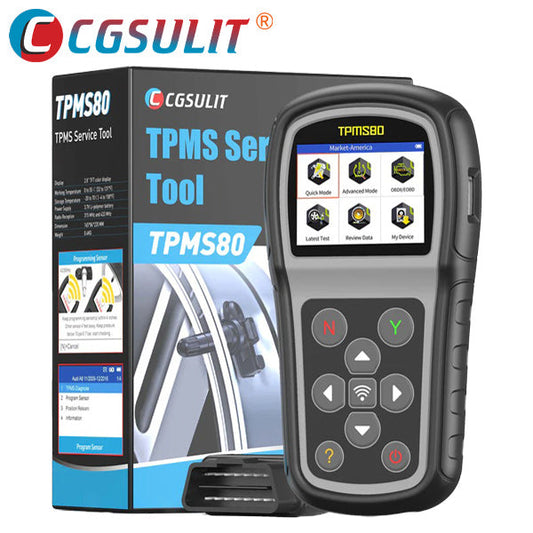 CGSULIT - TPMS80 - TPMS Relearn Tool - TS01 Sensor Programming - 315 / 433 MHz - Free Lifetime Updates