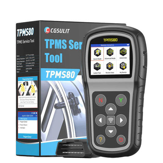 CGSULIT - TPMS80 - TPMS Relearn Tool - TS01 Sensor Programming - 315 / 433 MHz - Free Lifetime Updates