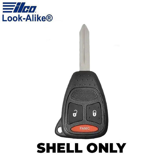 Ilco - 2005-2012 Chrysler - CHRY-RHK3B2 - 3-Button Keyless Entry Remote Head Key SHELL (AFTERMARKET)