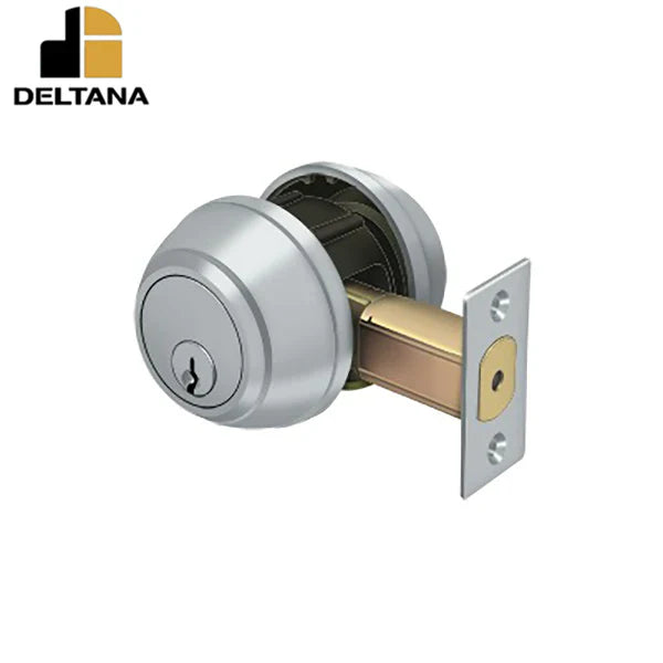 Deltana - Double Deadbolt Grade 1 - 2-3/4" Backset - 1-3/8" - 1-3/4" Door Thickness - Universal Handing - Optional Finish