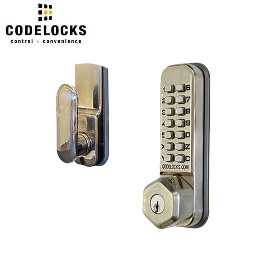 Code Locks - CL250 - Mechanical Lock - Light Duty - Dual Backset Deadlatch 3 3/4" - 2 3/8" - Mortise Tubular Latchbolt - Key Override - Fire Rated - Grade 2 - UHS Hardware