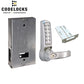 CodeLocks - CL4210 Gate Box Kit - Electronic Door Lock - Electronic Tubular Latchbolt Gate Box Kit - Brushed Steel - UHS Hardware