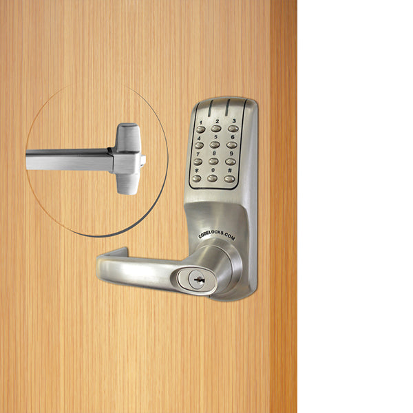 Code Locks - CL5000 / CL36R - Electronic Door Exit Trim with 36" Panic Rim Exit Device - Heavy Duty - 2 3/4" Backset - Panic Access Kit - UHS Hardware