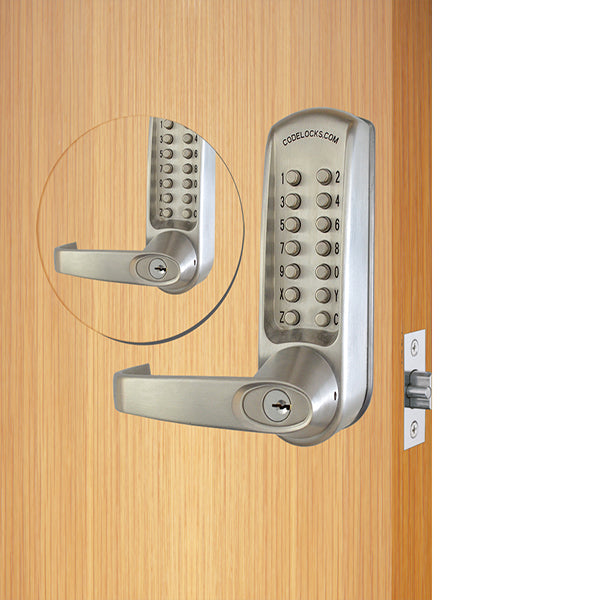 Code Locks - CL610 - Mechanical Lock - Heavy Duty - 2 3/4" Backset - Tubular Latchbolt - Code In / Out - Optional Marine Grade - Grade 2 - UHS Hardware