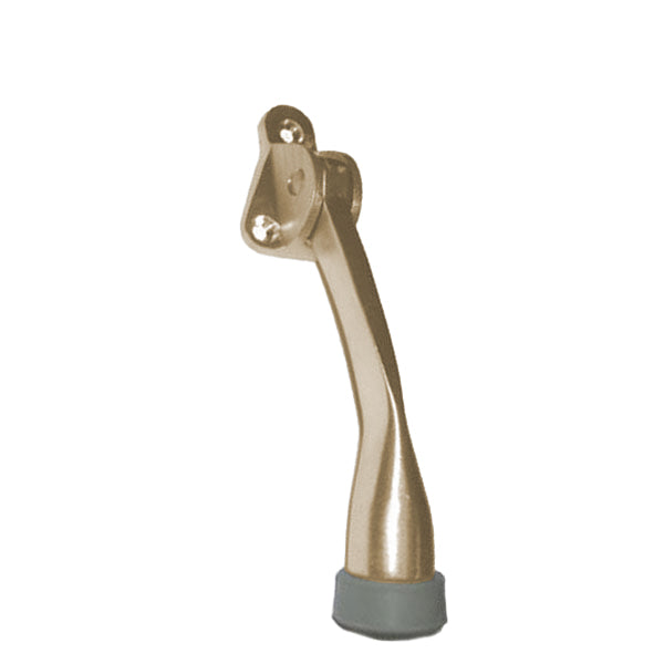 Cal-Royal - DH25 - Kick Down Door Stop - 4" - Die Cast Zinc - Rubber Stop - Optional Finish