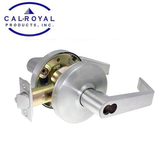Cal-Royal - Lever Lock- Entrance/Office - Interchangeable Core Prep - Satin Chrome - Grade 1