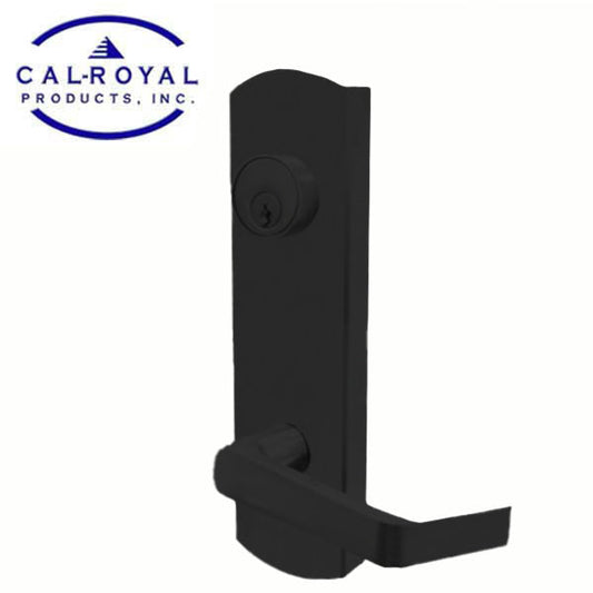 Cal-Royal - Rigid Lever Escutcheon - 2-3/4" Backset - NESC9800 Lever Trim - Classroom - Matte Black - Grade 1
