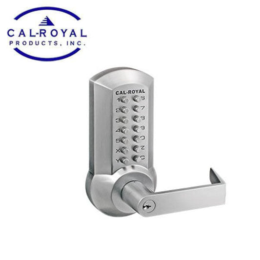 Cal-Royal - Heavy Duty Mechanical Lock Trim - For Rim & Surface Vertical Rod Exit Devices - Storeroom - Grade 2