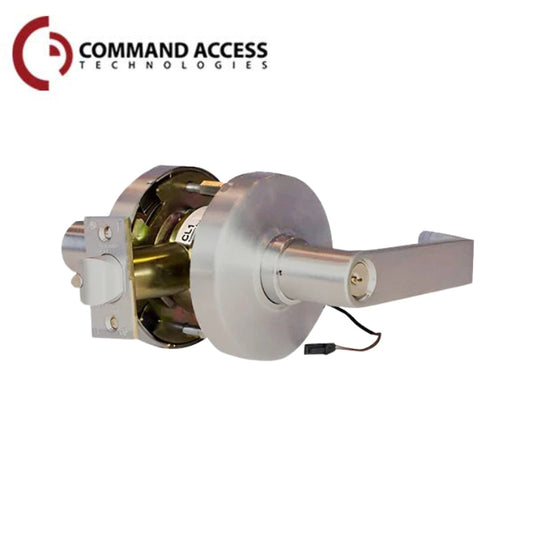 COMMAND CL180LE Cylindrical Lock - Front View, Satin Chrome Finish