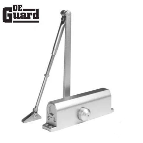 Hydraulic Door Closer /  Back Check / Grade 1 - Satin Nickel - Adjustable Size 1-6 - UHS Hardware