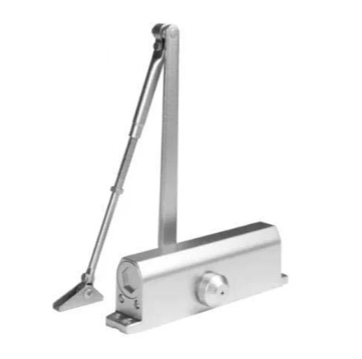 Hydraulic Door Closer /  Back Check / Grade 1 - Satin Nickel - Adjustable Size 1-6 - UHS Hardware