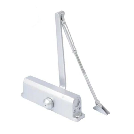 Hydraulic Door Closer / Back Check / w/ P.A Bracket - Grade 1 - Satin Nickel - Size 5 - UHS Hardware