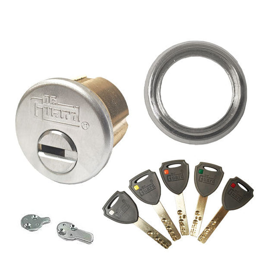 High Security - RIM/Mortise Cylinder - 1" - 206 Keyway - US26D - Satin Chrome - UHS Hardware