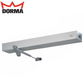 DORMA ED900-J8-SW-689 Low-Energy Electromechanical Door Operator with aluminum finish, designed for smooth automatic and manual door operation, featuring 110° powered swing and 180° manual swing for doors up to 48" wide. Ideal for top jamb installations in commercial environments.