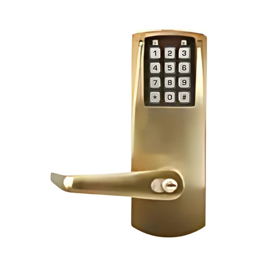 Keypad and lever of Dormakaba P2032XSLL-613-41 in oil rubbed bronze finish
