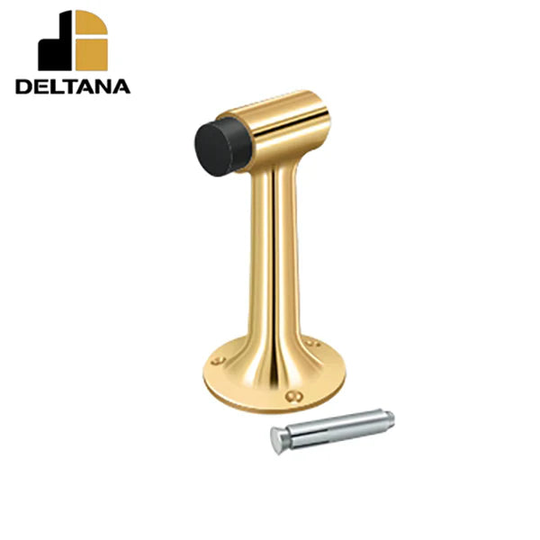 Deltana - Floor Mount - 6" Bumper - Heavy Duty - Solid Brass - Optional Finish