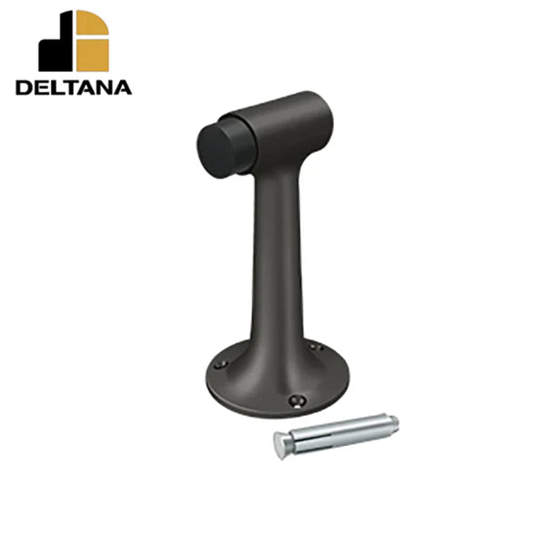 Deltana - Floor Mount - 6" Bumper - Heavy Duty - Solid Brass - Optional Finish