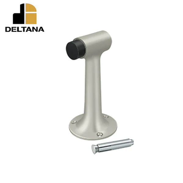 Deltana - Floor Mount - 6" Bumper - Heavy Duty - Solid Brass - Optional Finish