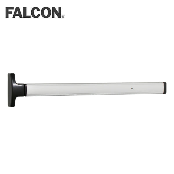 Falcon - 1690 - Concealed Vertical Rod Exit Device - Narrow Stile Pushpad 36" Device Exit Only - Motorized Electric Latch Retraction - Field Reversible - US28 - Satin Aluminum Clear Anodized