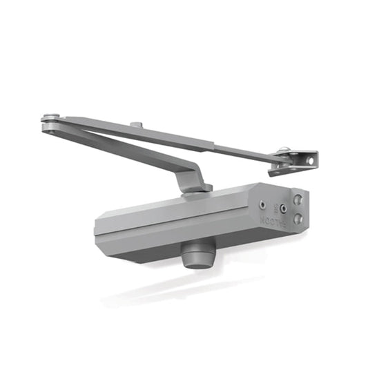 Falcon - SC61A-RwPA-AL-SLIM - PA Bracket - Light-Medium Duty Closer - SLIM Cover - Aluminum