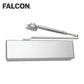 Falcon SC71A-HWPA-AL heavy-duty surface door closer with aluminum finish