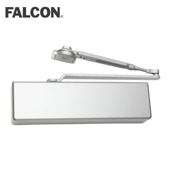 Falcon SC71A-HWPA-AL heavy-duty surface door closer with aluminum finish