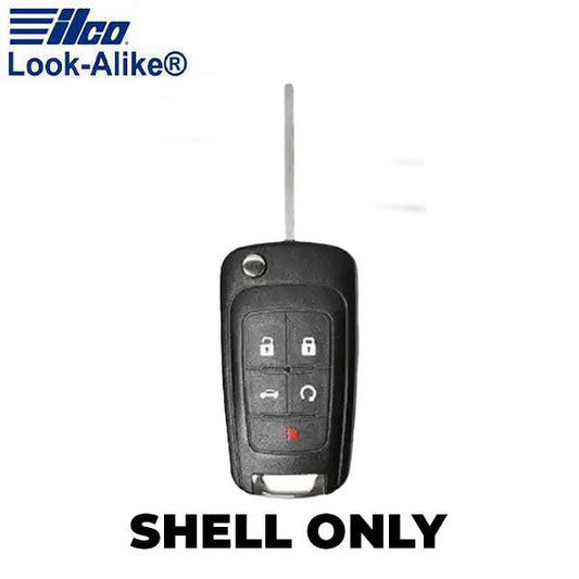 Ilco - 2010-2021 GM - GM-FLIP5B1 - 5-Button Remote Flip Key SHELL (AFTERMARKET)