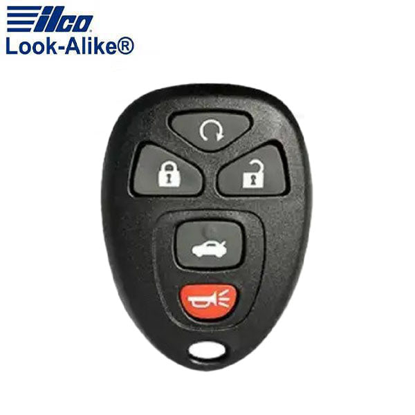 Ilco - 2005-2012 GM - GM-RKE5B2 - 5-Button Keyless Entry Remote SHELL (AFTERMARKET)