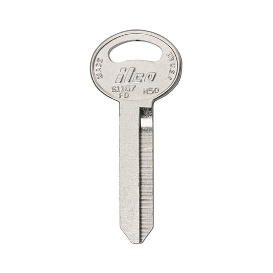 Ilco - 00114 - H50 Key Blank - Ford - Nickel Plated