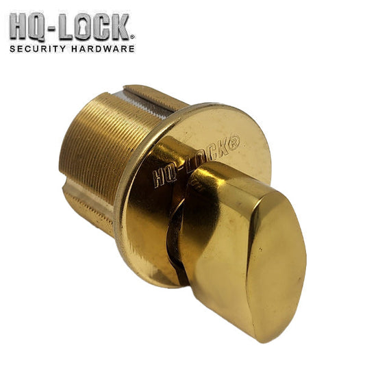 HQ LOCK - TMC1 - Thumb Turn Mortise Cylinder - 1" US3 - Gold