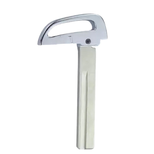 Hyundai Insert Key 81996-A5020 displayed from a side angle, showcasing its durable metal construction and precise key cut.