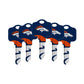 Ilco - NFL TeamKeys - Key Blank - Denver Broncos - SC1 (5 Pack)