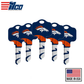 Ilco - NFL TeamKeys - Key Blank - Denver Broncos - SC1 (5 Pack)
