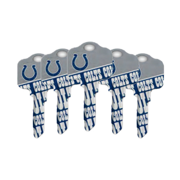 Ilco - NFL TeamKeys - Key Blank - Indianapolis Colts - KW1 (5 Pack)