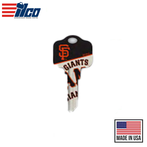 Ilco - MLB TeamKeys - Key Blank - San Francisco Giants - SC1 (5 Pack)