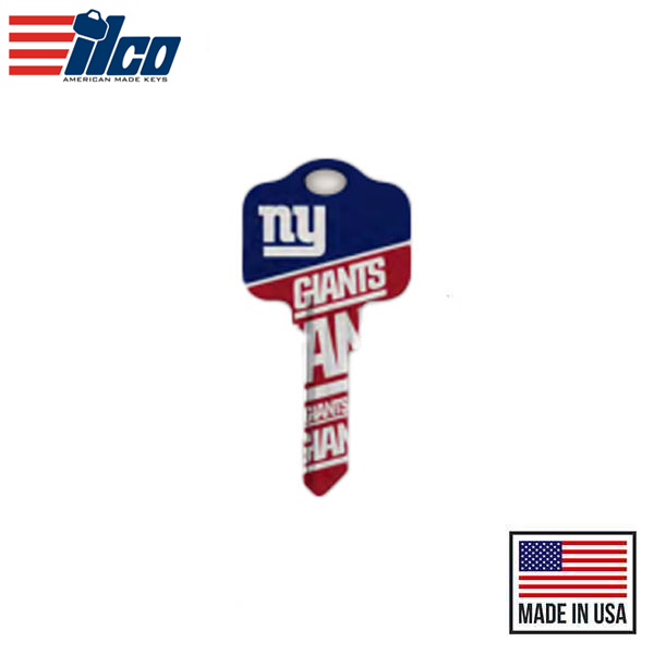 Ilco - NFL TeamKeys - Key Blank - New York Giants - SC1 (5 Pack)