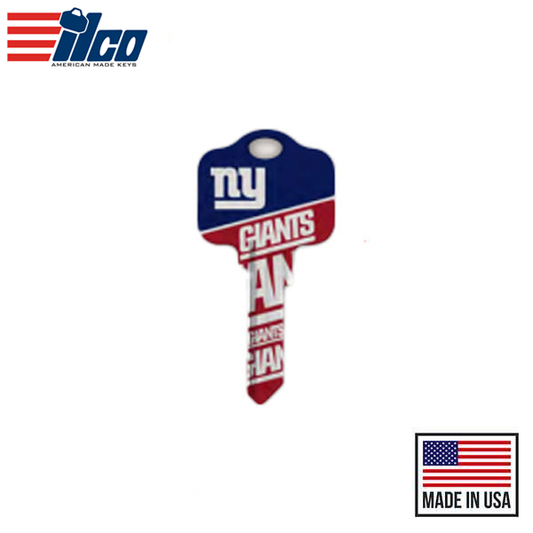 Ilco - NFL TeamKeys - Key Blank - New York Giants - SC1 (5 Pack)