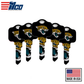Ilco - NFL TeamKeys - Key Blank - Jacksonville Jaguars  - KW1 (5 Pack)