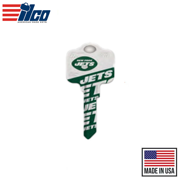Ilco - NFL TeamKeys - Key Blank - New York Jets - KW1 (5 Pack)