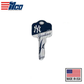 Ilco - MLB TeamKeys - Key Blank - New York Yankees - SC1 (5 Pack)
