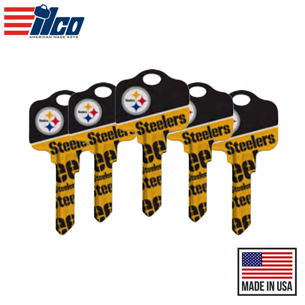 Ilco - NFL TeamKeys - Key Blank - Pittsburgh Steelers - SC1 (5 Pack)