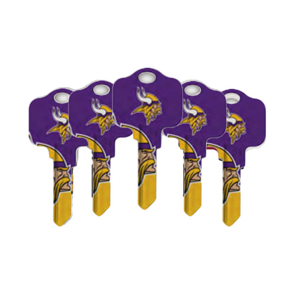 Ilco - NFL TeamKeys - Key Blank - Minnesota Vikings - KW1 (5 Pack)