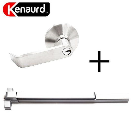 Grade 1 Heavy Duty Panic Bar + Grade 2 Trim Lever - Entrance - SC4 - UHS Hardware