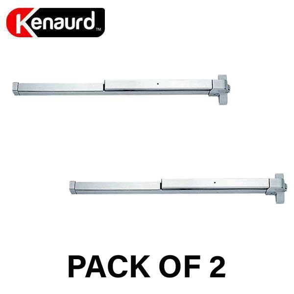 2x Heavy Duty Panic Bar - Exit Device - Grade 1 - Aluminum Finish - 36" (2 For 1) - UHS Hardware