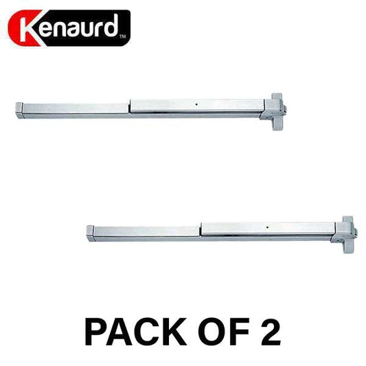 2x Heavy Duty Panic Bar - Exit Device - Grade 1 - Aluminum Finish - 36" (2 For 1) - UHS Hardware