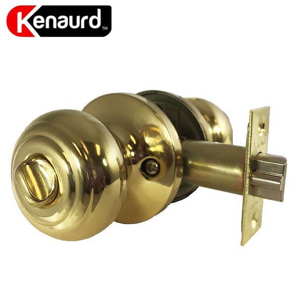 Premium Knobset Entry Lock - Polished Brass - UHS Hardware